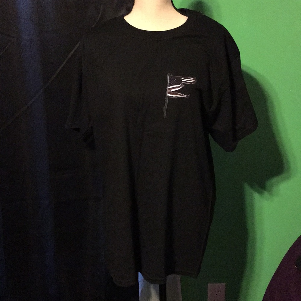 Custom made American flag T-shirt
